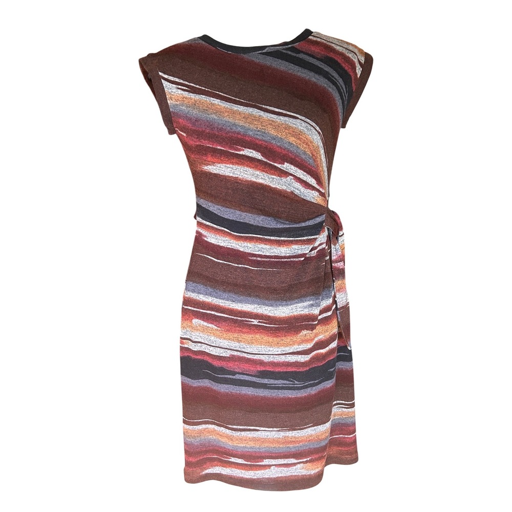 I.N. Studio Sheath Dress 6 Brown Multi Excellent Modern Professional